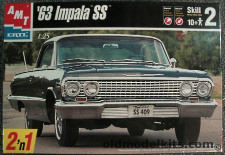AMT 1/25 1963 Chevrolet Impala SS Super Sport Two-Door Hardtop, 8321 plastic model kit